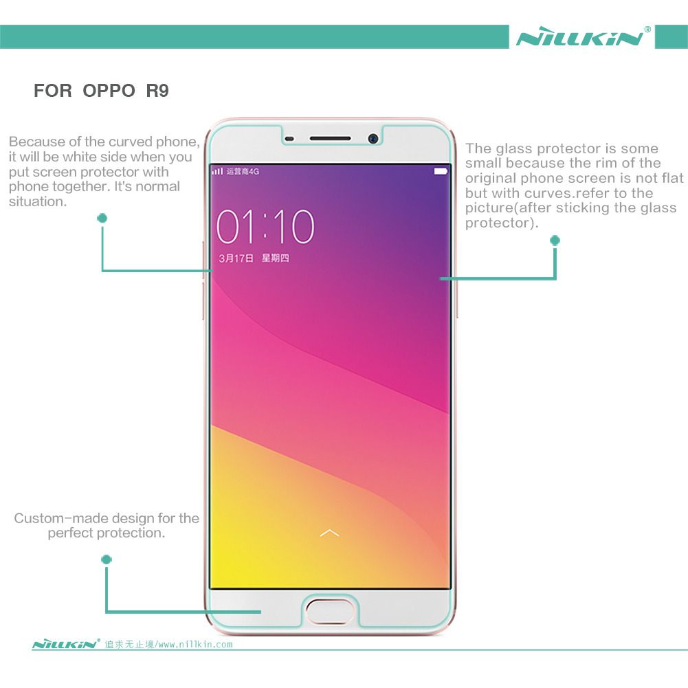 Nillkin For Oppo F1 Plus X9009 R9 9h Hd Tempered Glass nillkin for oppo f1 plus x9009 r9 9h hd tempered glass