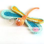 Crochet dragonfly