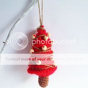 Crochet tree ornament