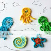 Crochet sea applique