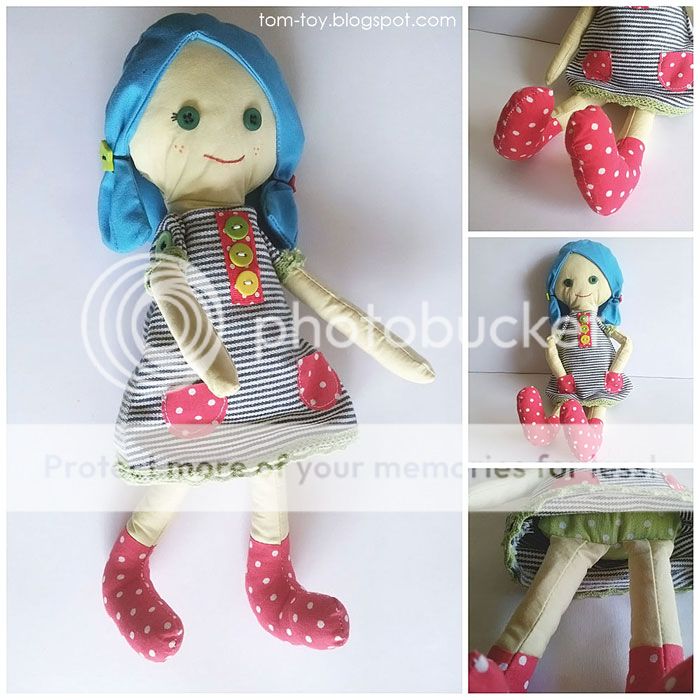 Blue hair doll